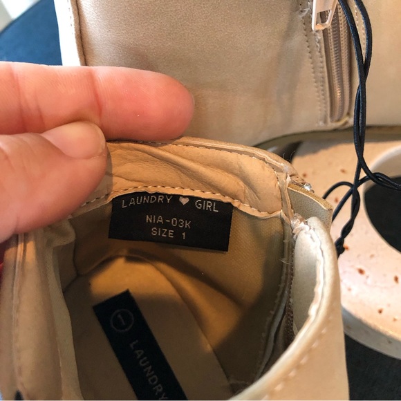 Laundry ❤️Girl  Boots for Girls with siper on the sides Zise 1 - Picture 5 of 9